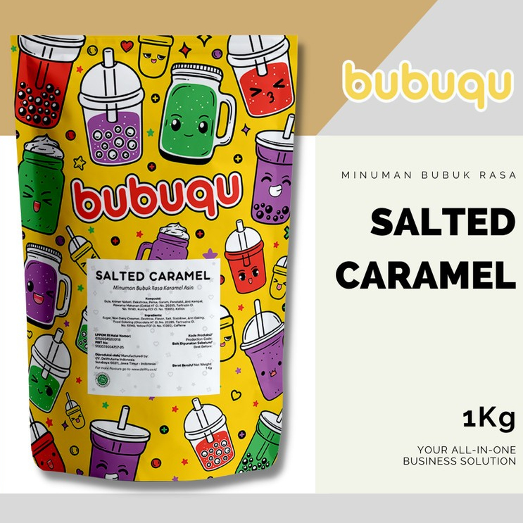 

Bubuqu Powder Drink Salted Caramel - Bubuk Minuman Karamel Gurih 1 Kg