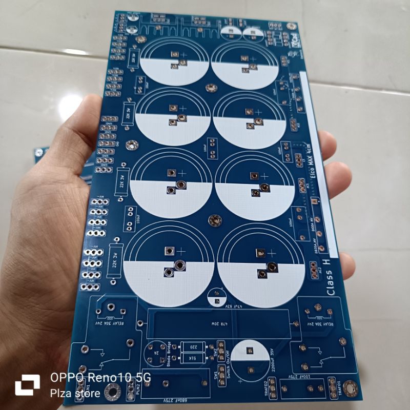 PCB PSU 8 ELCO CLASS H UNTUK DIAMETER ELCO 4CM LENGKAP SOFTSTAR/TEG SIMETRIS/SUPPLY FAN DOUBLE LAYER