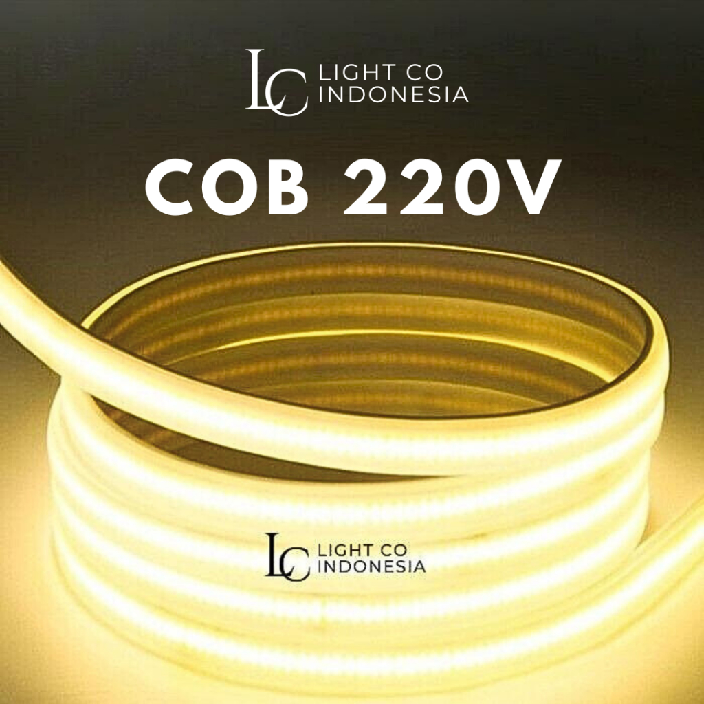 [ LIGHTCO INDONESIA ] Led Strip COB 220v 3000k warmwhite / COB led strip 220v 10w/m