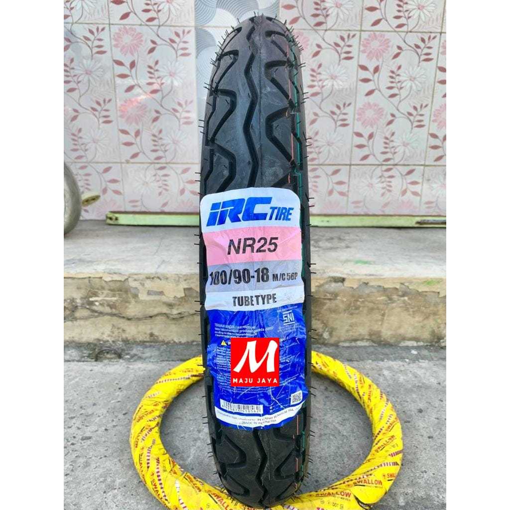 Ban Motor IRC NR25 100/90-18 Ban Motor Ring 18 Tupetype/Bukan Tubeless ban scorpio ban tiger ban ban