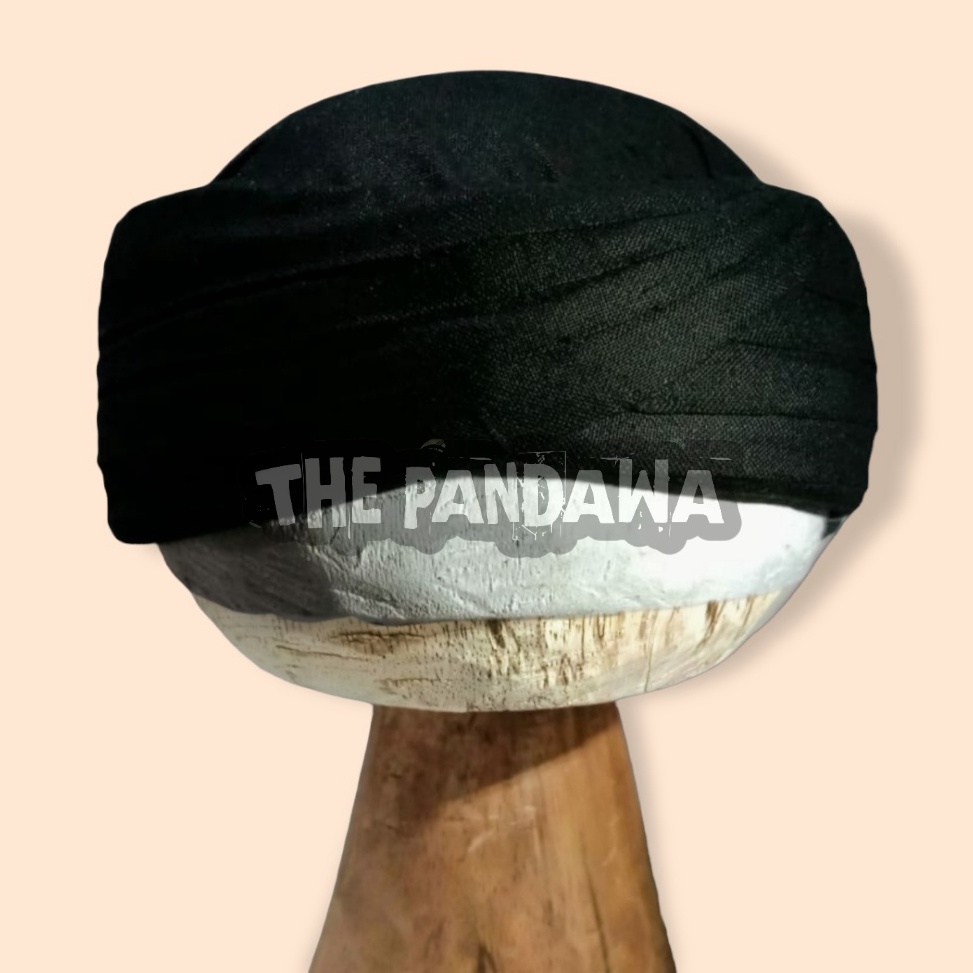 Stok terbaru peci buhun praktis warna hitam  iket sorban  imamah praktis  imamah sorban  peci sorban