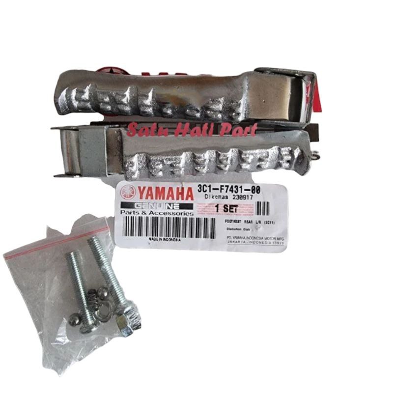 BESI FOOTSTEP / PIJAKAN KAKI BELAKANG VIXION OLD LAMA, VIXION NEW BARU ORIGINAL YAMAHA