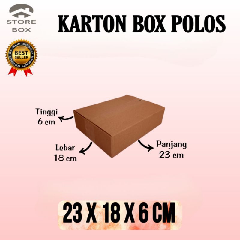 

kardus polos uk.23x18x6 kardus packing kardus kecil
