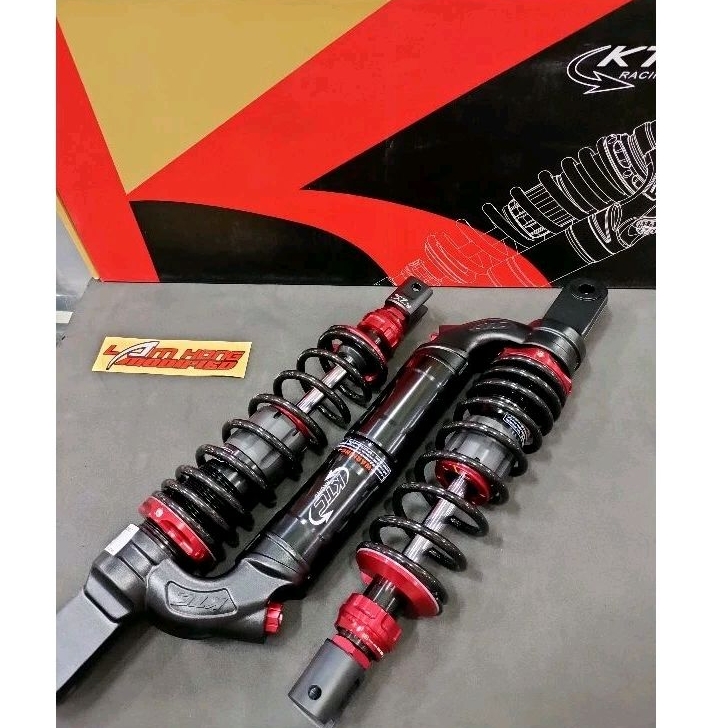 SKOK BELAKANG (KTC)PCX 160 TABUNG ATAS HITAM,TITANIUM GREY