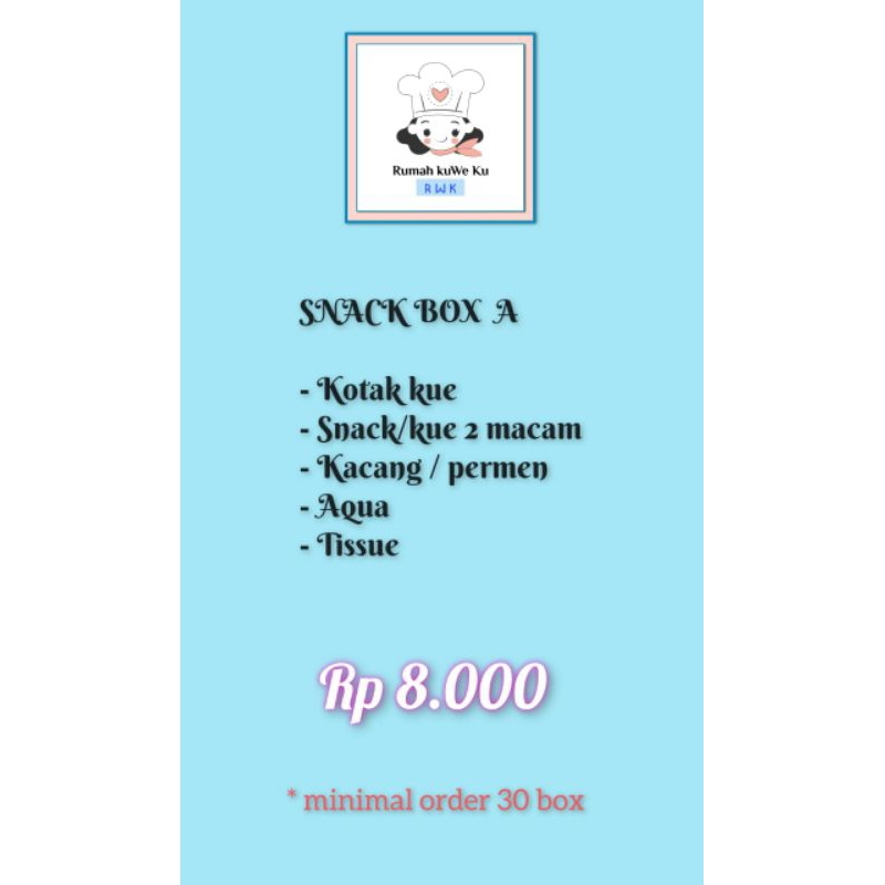 

Snack Box A - Rumah kuWe Ku