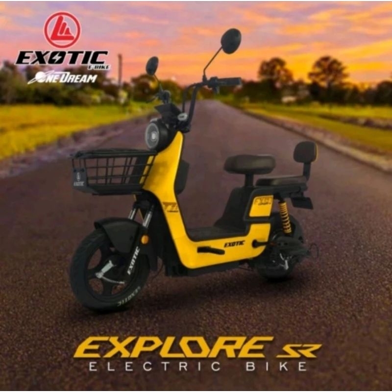 SEPEDA LISTRIK EXOTIC EXPLORE SR 500 WATT GARANSI RESMI
