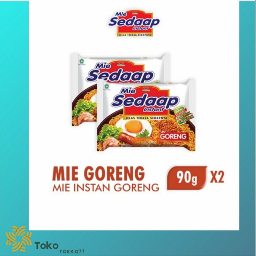 MIe Instant Sedaap Goreng 90 Gram isi 2 Pcs
