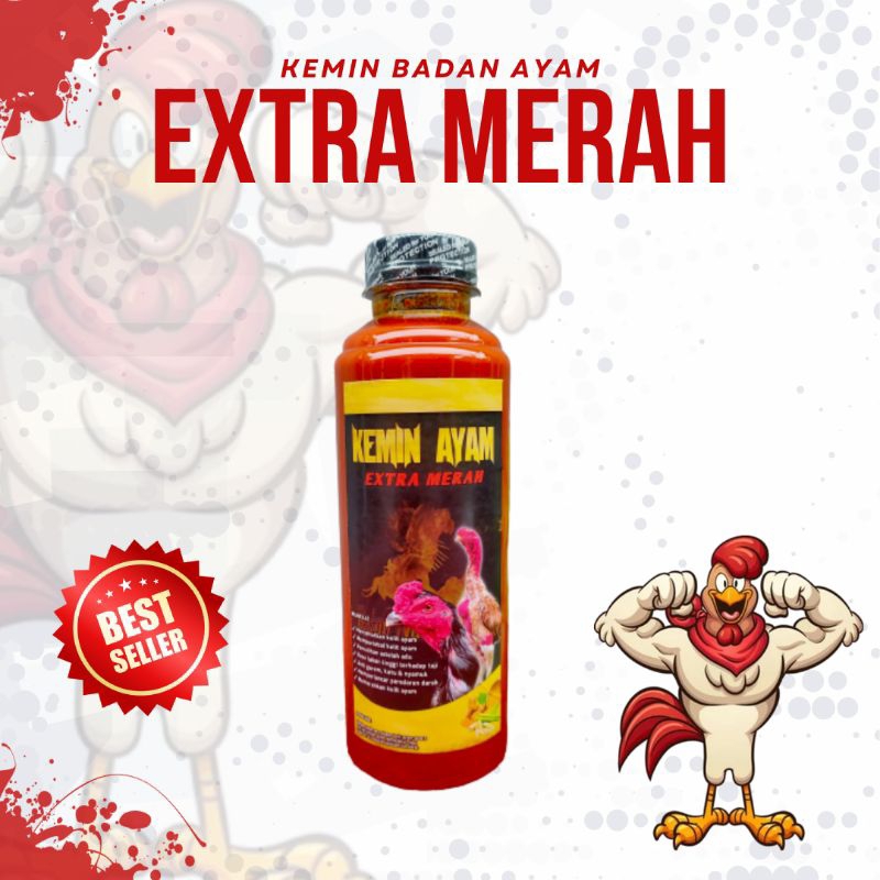 kemin badan extra merah kulit tahan pukul jalu untuk ayam Bangkok Thailand 250ml