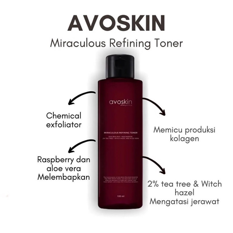 Avoskin Miraculous Refining Toner | 30 ml 100 ml