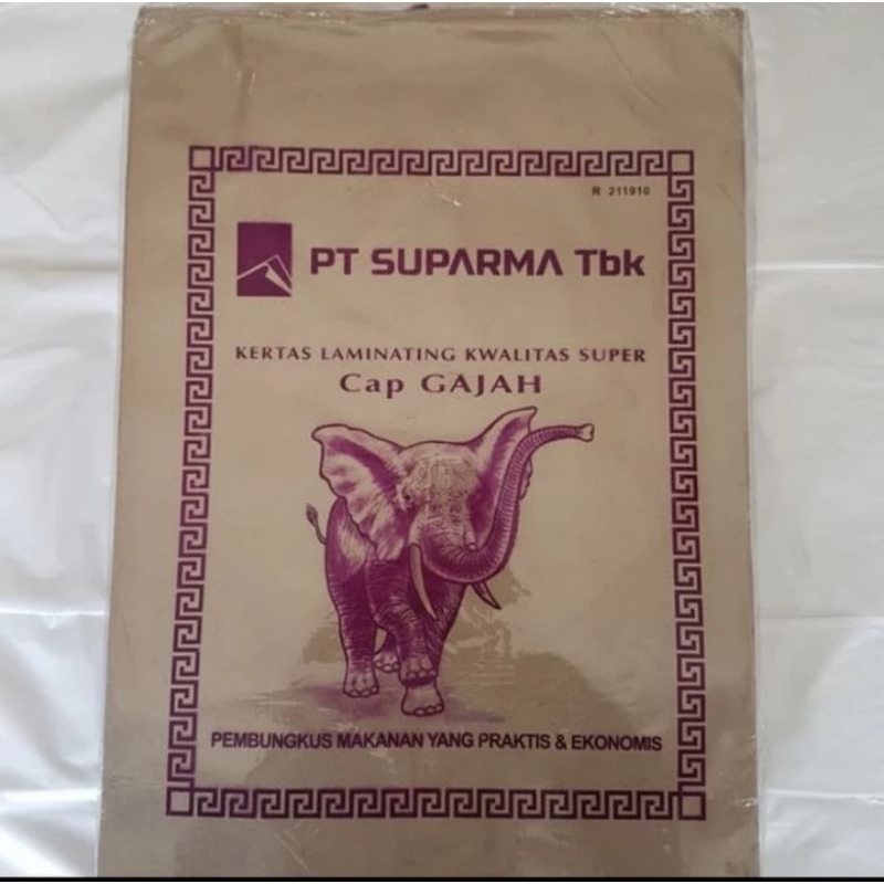Kertas nasi gajah ungu | Kertas bungkus nasi