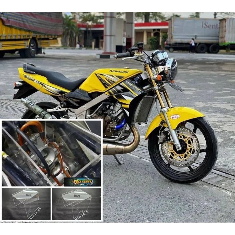Tabokan filter karburator Ninja R Ninja SS bahan full akrilik presisi pnp kawasaki Ninja R Ninja SS