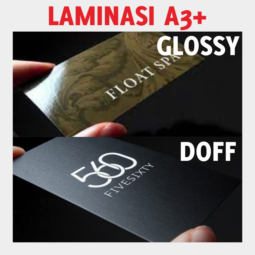 

LAMINASI A3+ GLOSSY / DOFF