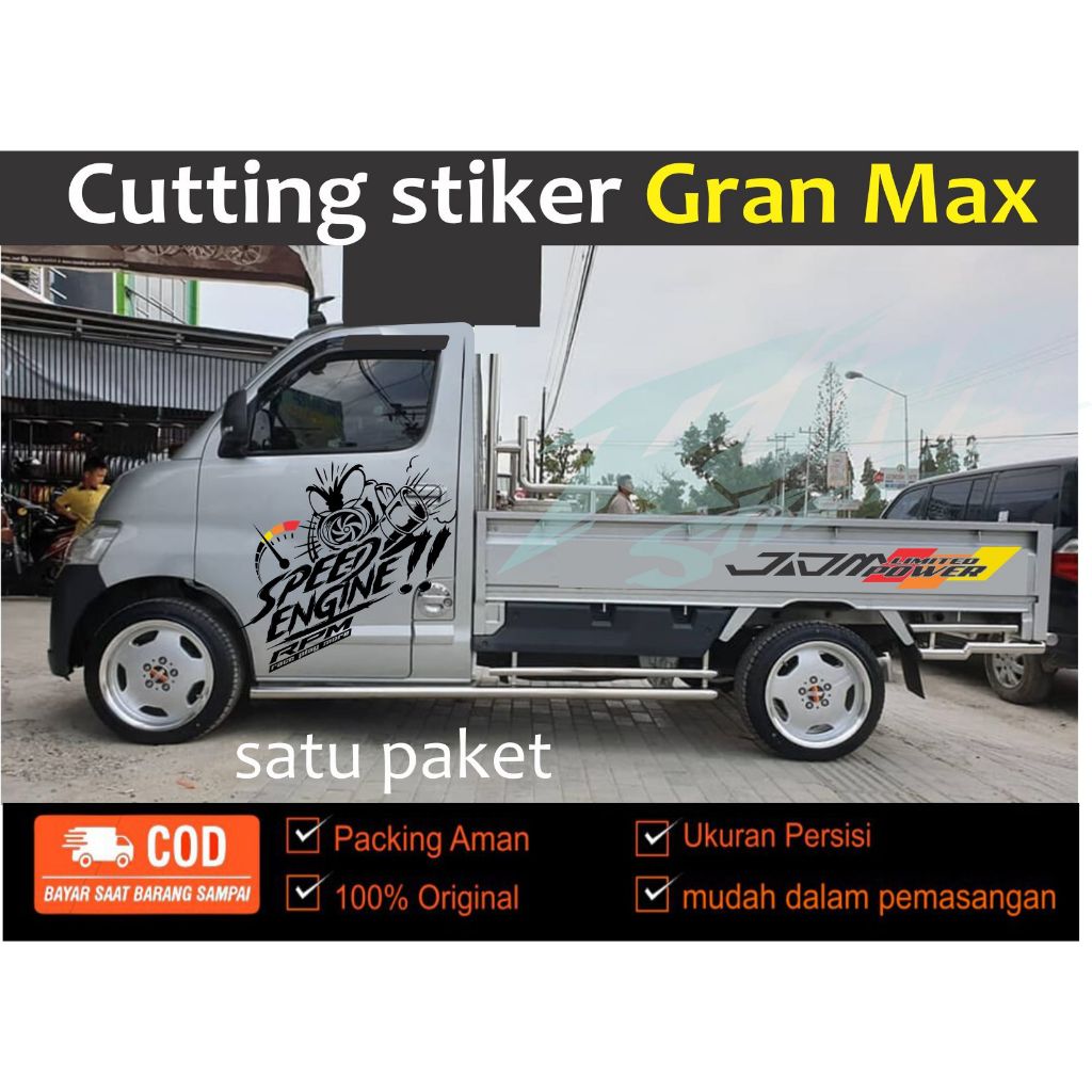 stiker cutting mobil gran max stiker bodi gran max terbaru