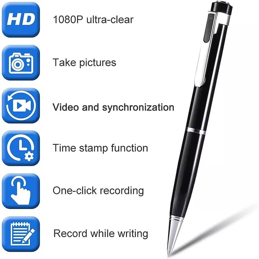 Spy Cam Pen v7 Full HD 1080P - Kamera Pengintai - Spy Camera / Spy pen