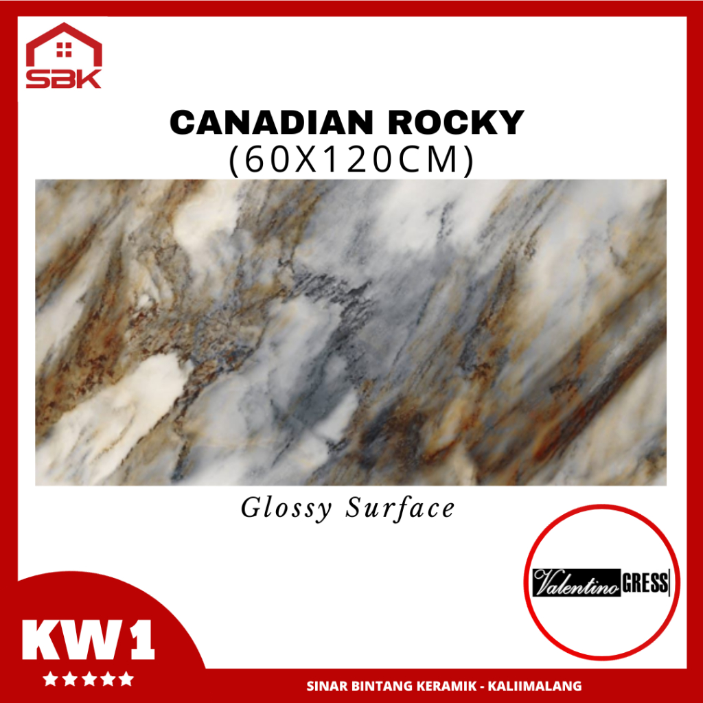 Granit Ruangan 60x120 Canadian Rocky