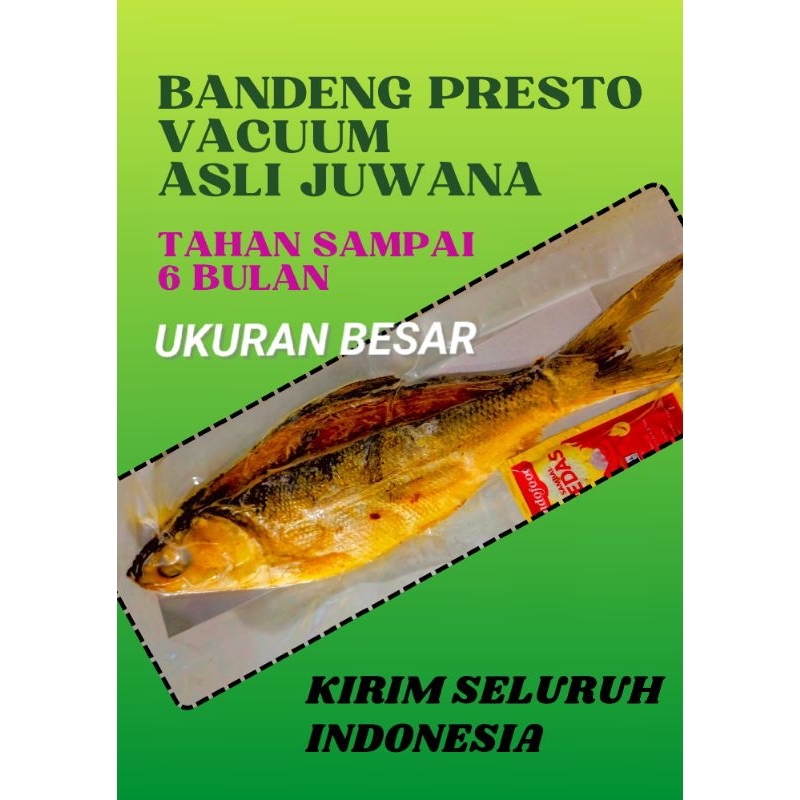 

Bandeng Presto Duri Lunak Juwana Vacuum Ukuran Besar 1kg muat 5