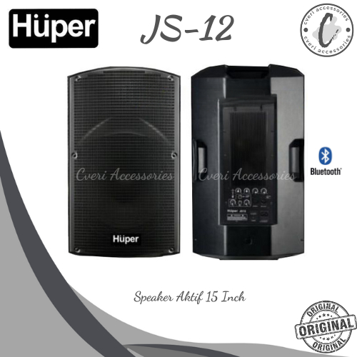 Huper JS12  15" 2-Way Professional Speaker Aktif Original Active JS-12