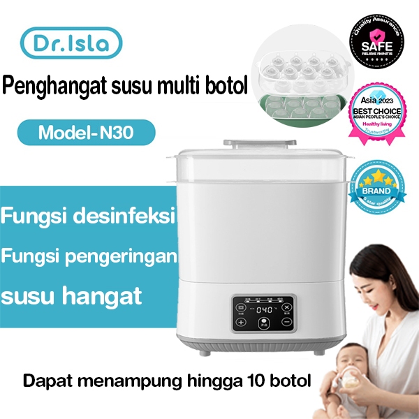 Dr.isla Sterilizer Botol Bayi Bottle Warmer 4 in 1 Kapasitas tinggi Pengering botol susu bayi BPA Fr