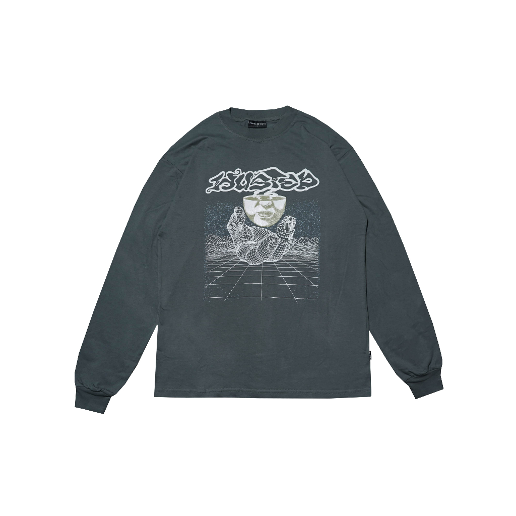 HUSTED KAOS LENGAN PANJANG ODIRS GREY LS