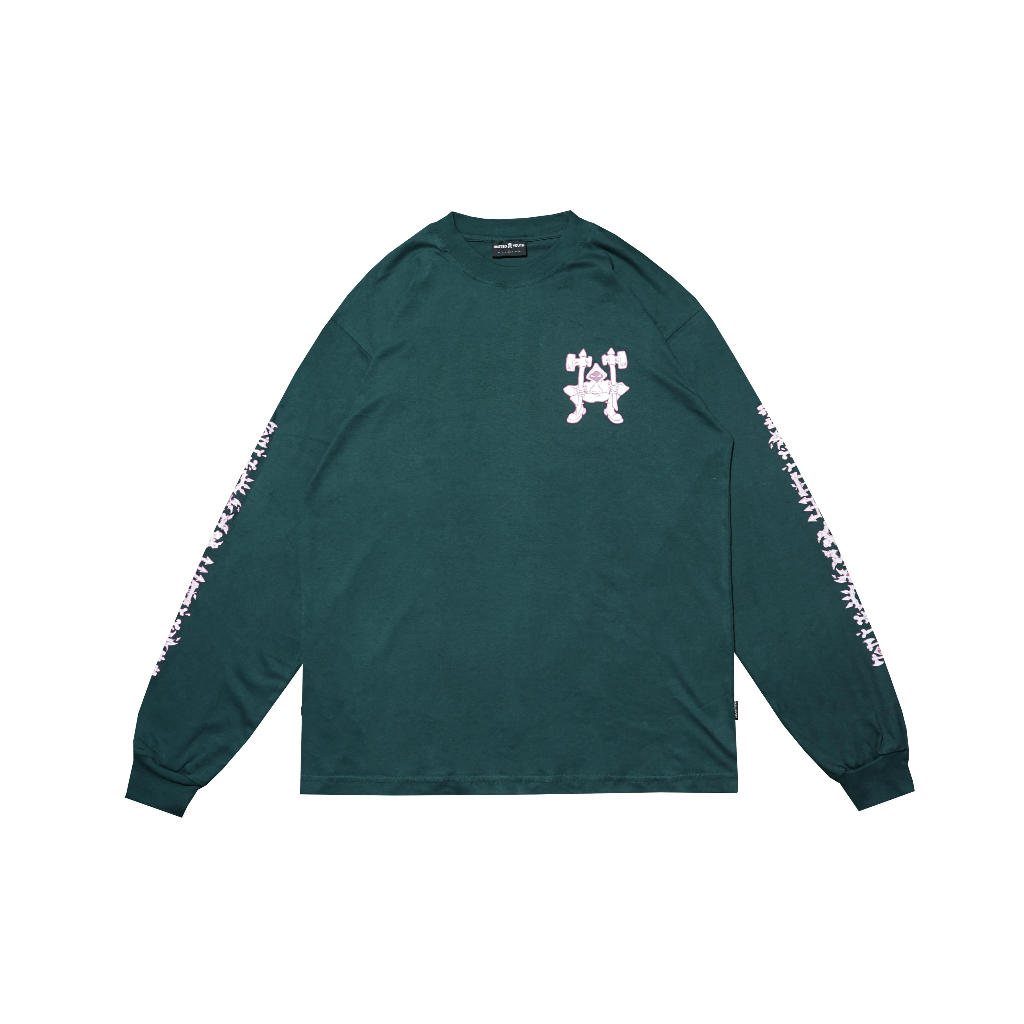 HUSTED KAOS LENGAN PANJANG PLUTAR GREEN LS