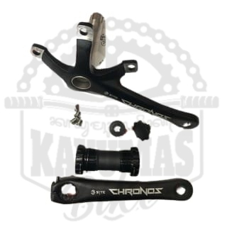 CRANK ARM SYTE CHRONOS 56T HOLLOWTECH II HT2 BCD 130 BLACK