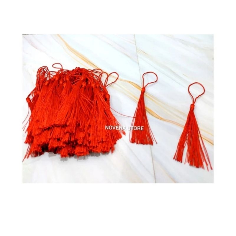 

TASSEL RUMBAI-TASEL HIASAN DEKORASI PAKET BOX HAMPERS LEBARAN/NATAL/IMLEK-ISI 5PCS