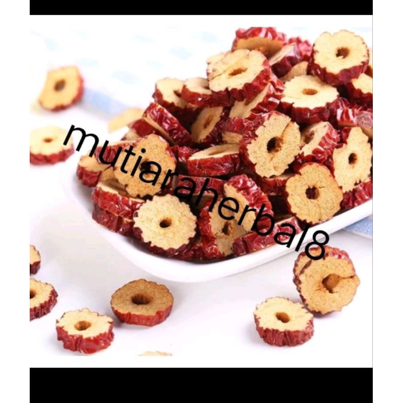 

dried red Dates slice 250gram Angco kering iris Tanpa biji jujube slice