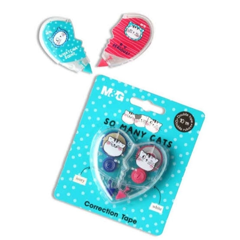 

MG SO MANY CAT CORRECTION TAPE| TIPE X 2in1