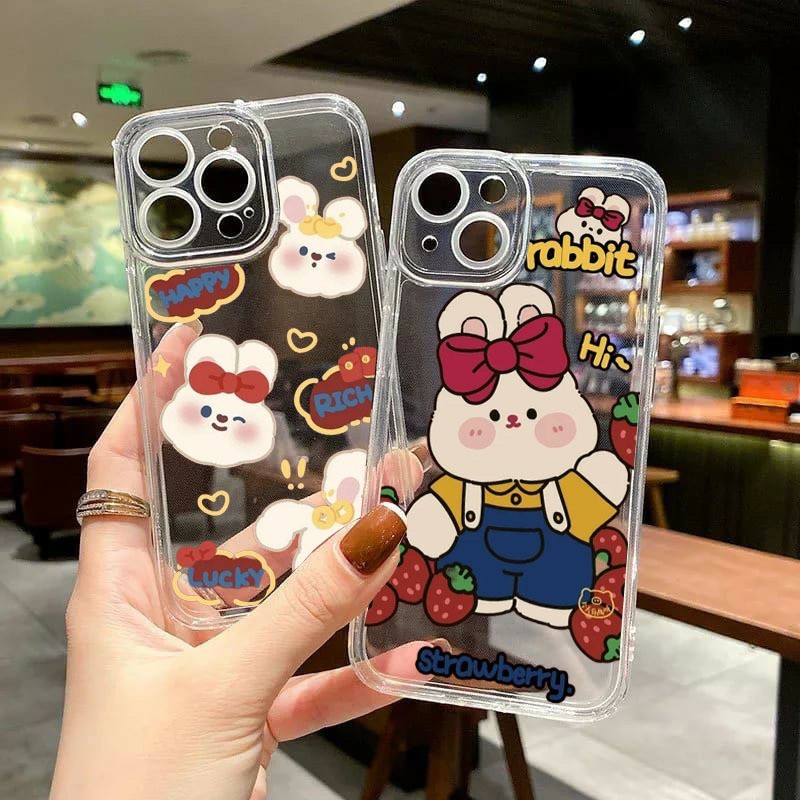 Softcase bening lucu for all type iphone ifnix samsung vivo realme vivo oppo (B04)