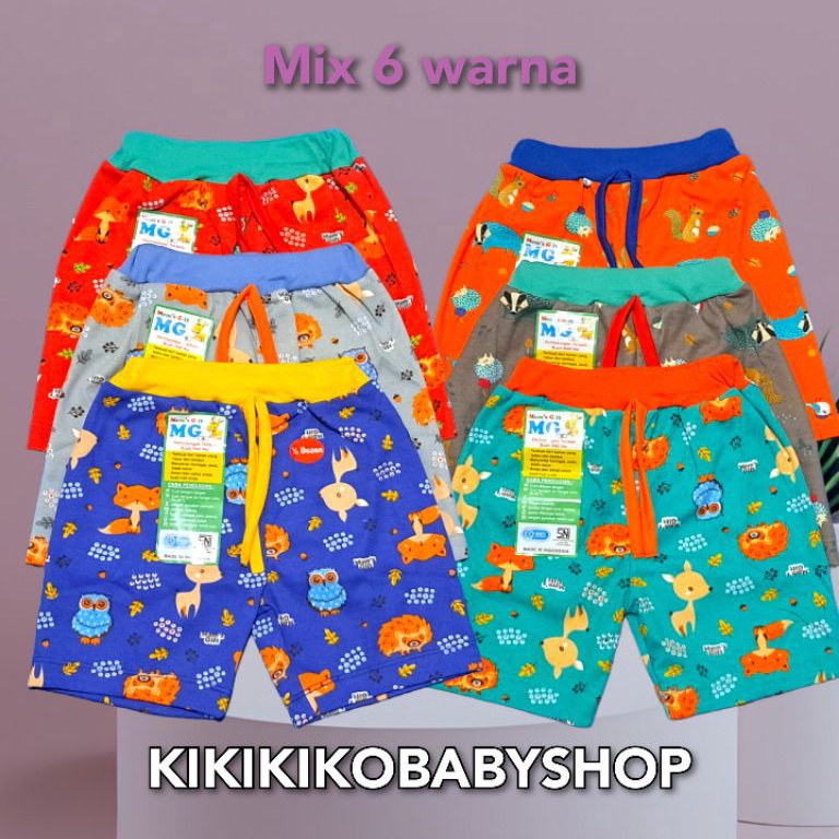 PAKET LENGKAP MOMS GIFT 6PC BOXSER ANAK MOMS GIFT FULL PRINT MXl SNI