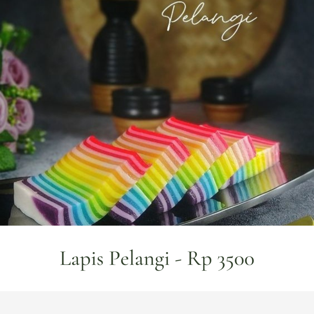 

CANA LAPIS PELANGI JAJAN PASAR KUEH KUE PASAR SNACK FOOD SNACK BOX SESERAHAN JAJAN HANTARAN JAJAN MURAH SURABAYA MAKANAN KUE PASAR TRADISIONAL ENAK MURAH HAMPERS NATAL HAMPERS IMLEK HAMPER SINCIA KADO ULANG TAHUN SOUVENIR PERNIKAHAN FINGER FOOD ENAK