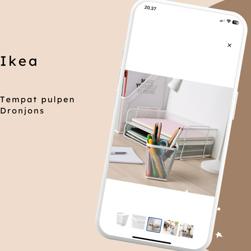 

Tempat pulpen pensil keranjang jaring persegi panjang organizer Dronjons