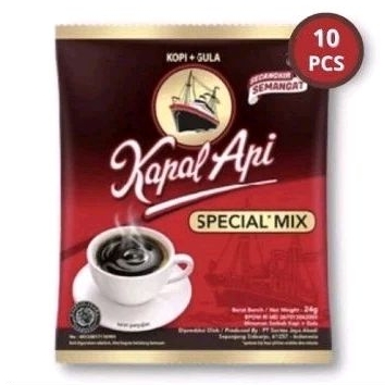 

Kopi kapal api spesial mix 3in1 (10 sachet perenceng)