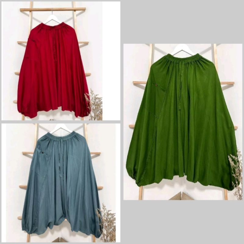 Celana harem Super Jumbo Bali U-XXXL, celana panjang wanita , celana kulot jumbo murah, harem, celan