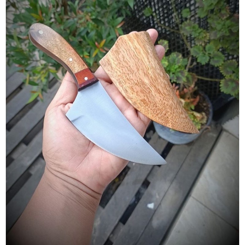 pisau skiner material D2 bohler fulltang 2varian