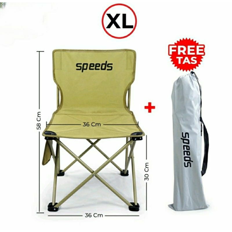 SPEEDS / KURSI LIPAT CAMPING / KURSI LIPAT OUTDOOR / KURSI GUNUNG / KURSI SAUNA / BANGKU PORTABLE / 