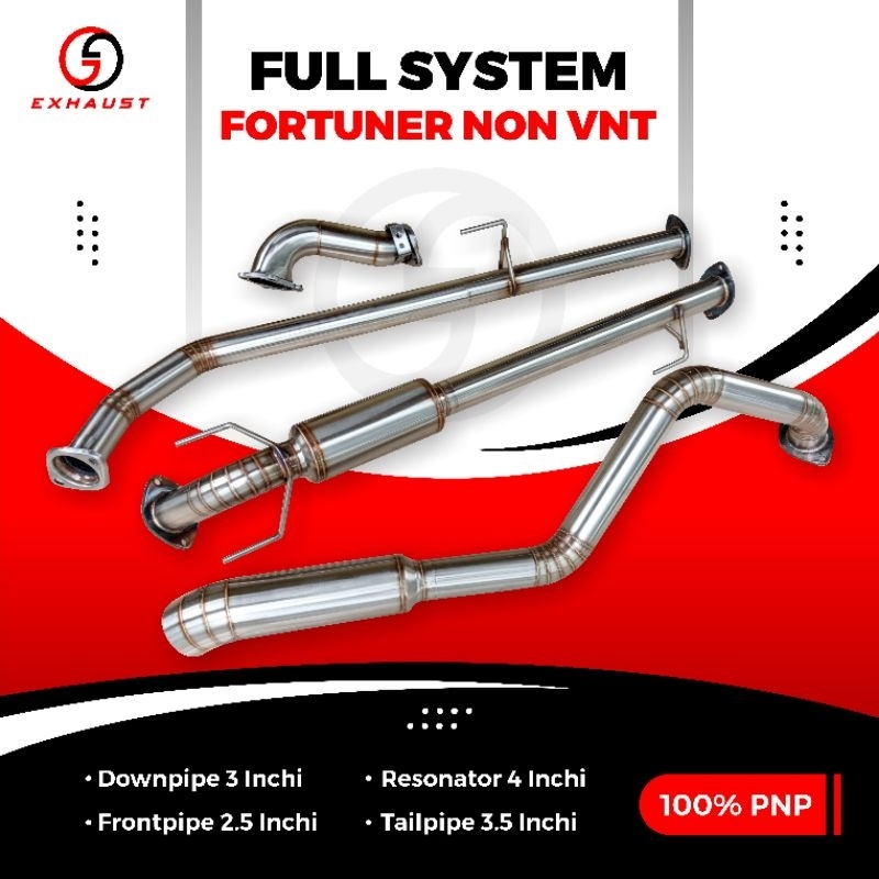 knalpot Fortuner non vnt
