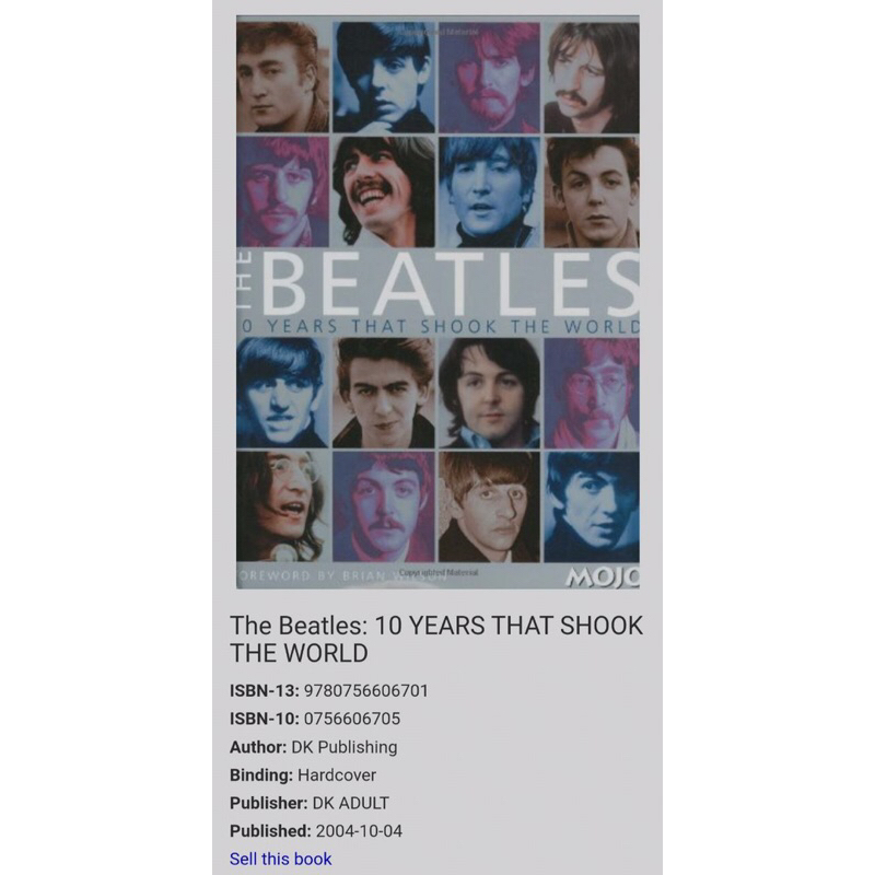 The Beatles: 10 Years That Shook The World / buku the beatles