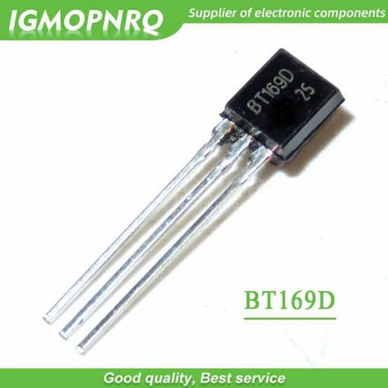 BT169D BT169 BT 169 To-92 Triacs Thyristor SCR 400V 9A 3-Pin