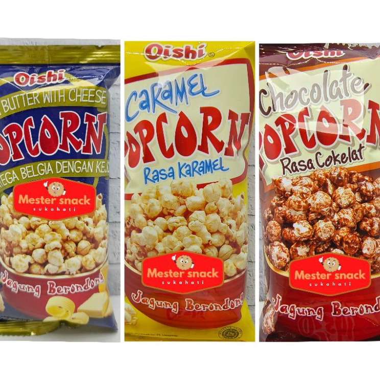 

u9Terkini Oishi Popcorn Jagung Berondong popcorn snack jagung snack popcorn popcorn gurih popcorn manis E69