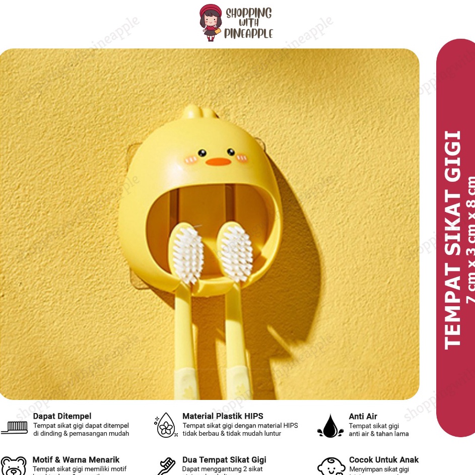 Terbaru SWP  Tempat Sikat Gigi Anak Tempel Dinding  Tempat Sikat Gigi Gantung  Tempat Sikat Gigi Ana