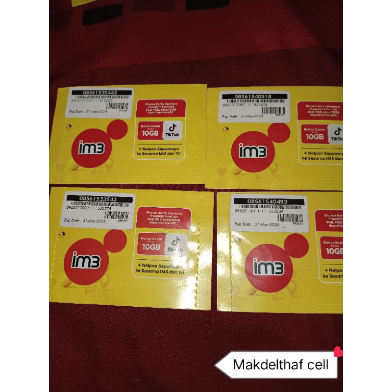 kartu perdana im3 nomor cantik kuota 3gb ,Nasional.