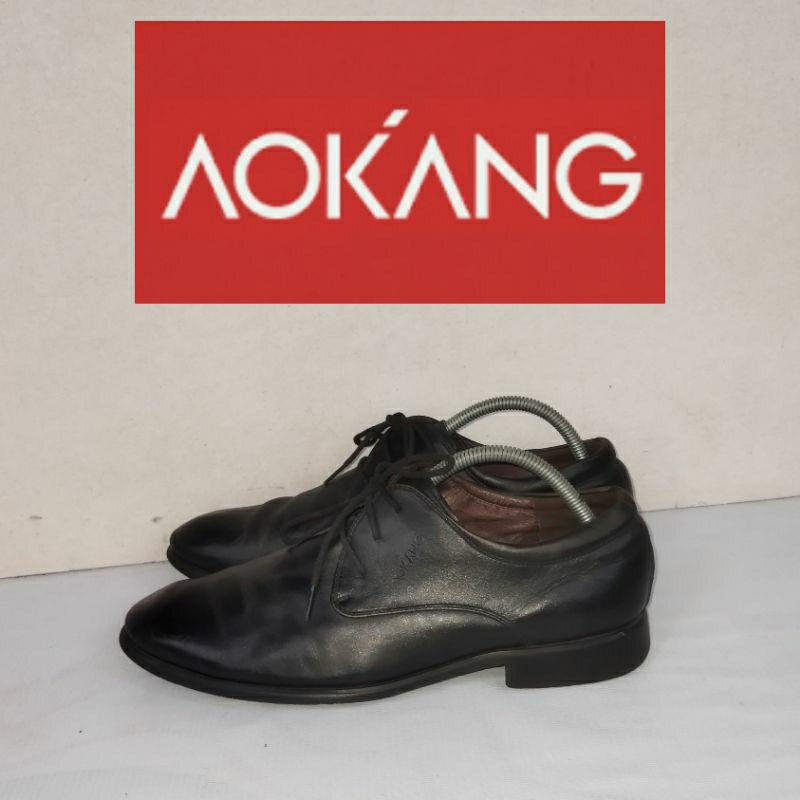 Aokang shoes original sepatu formal pria kulit vintage second prelived