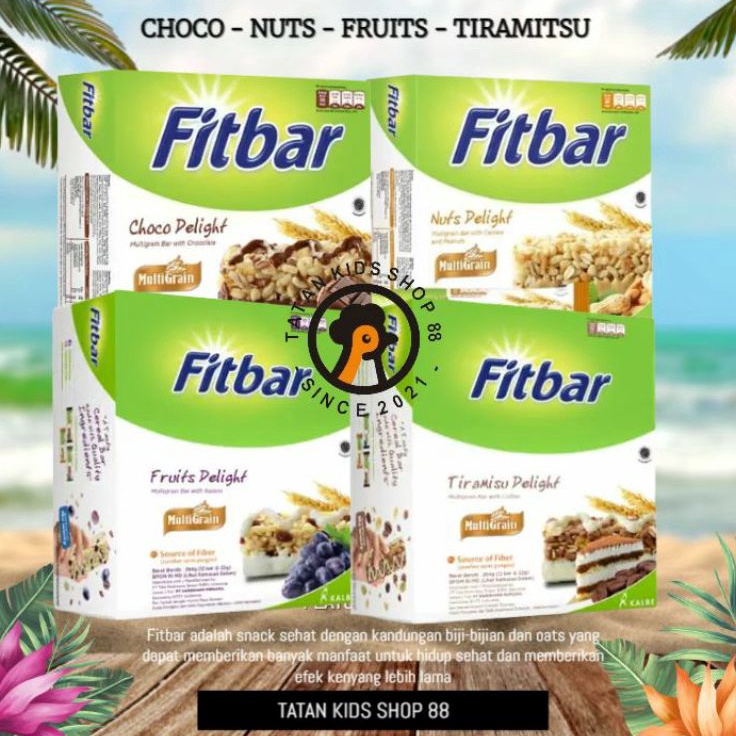 

D2289 Fitbar 1 Box Isi 12pcs Coklat Fruits Delight Tiramisu Distributor Cemilan Sehat Diet