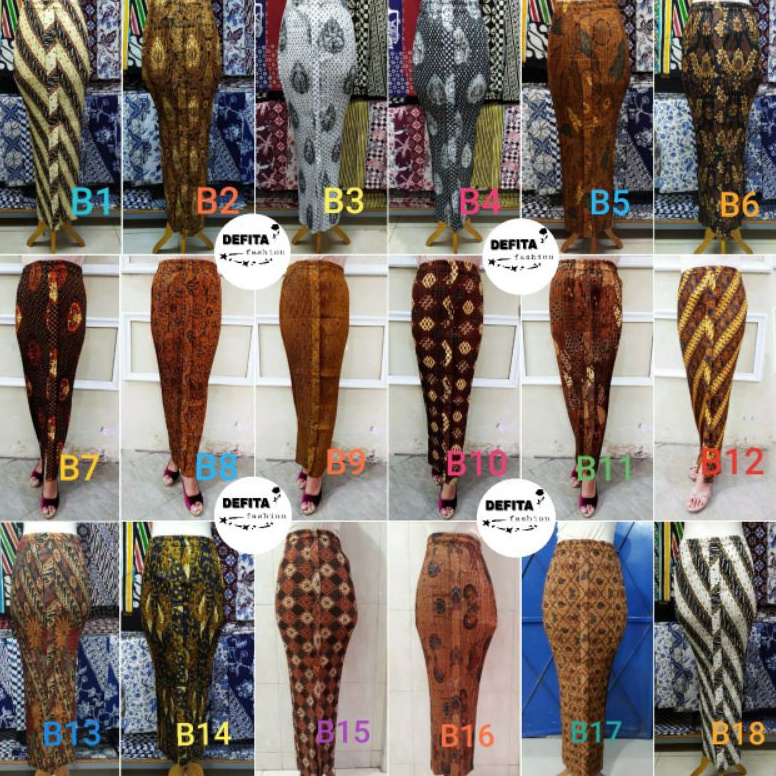 Ready code4k4Jy Rok plisket batik murah