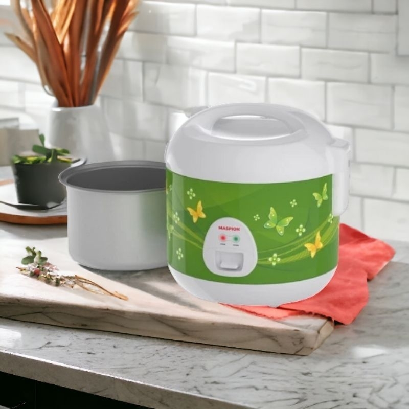 Rice Cooker Maspion MRJ 0623GRBF / Magic Com Maspion MRJ0623GRBF 0.6 Liter