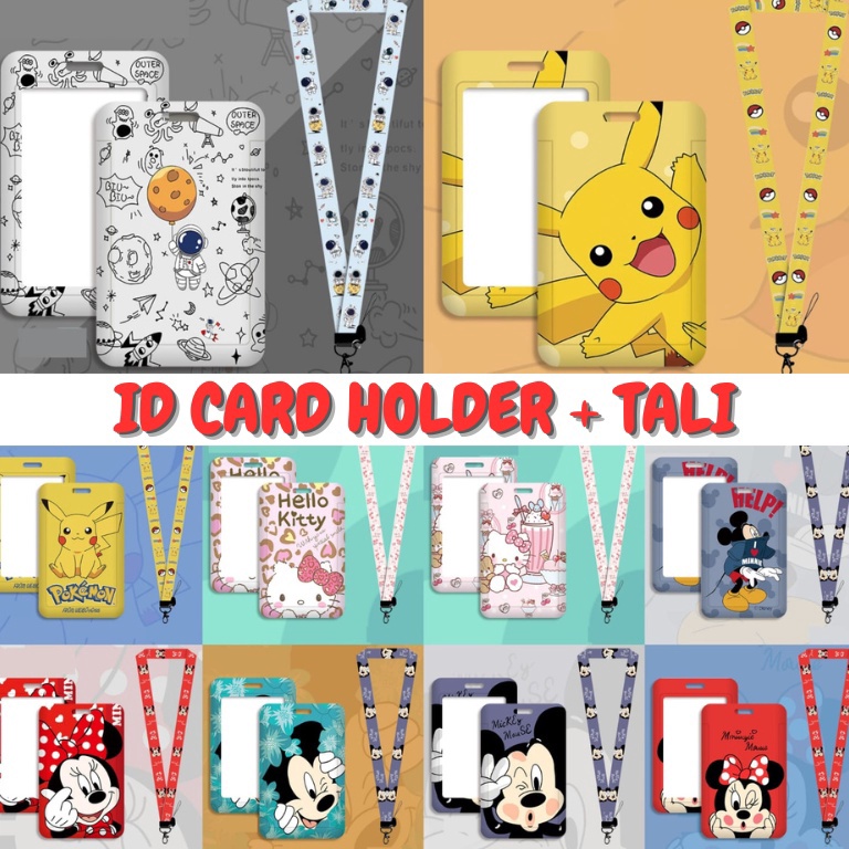 

Cuci gudang ID Card Name Tag Card Holder Lanyard Tali Tempat Gantungan Kartu ST24