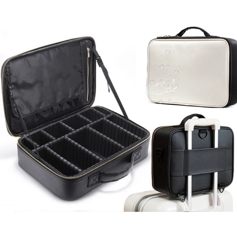 Tas Make Up Partition Bisa Dilepas Portable Bag MUA Artis Small medium Big Tempat Alat Makeup artis 