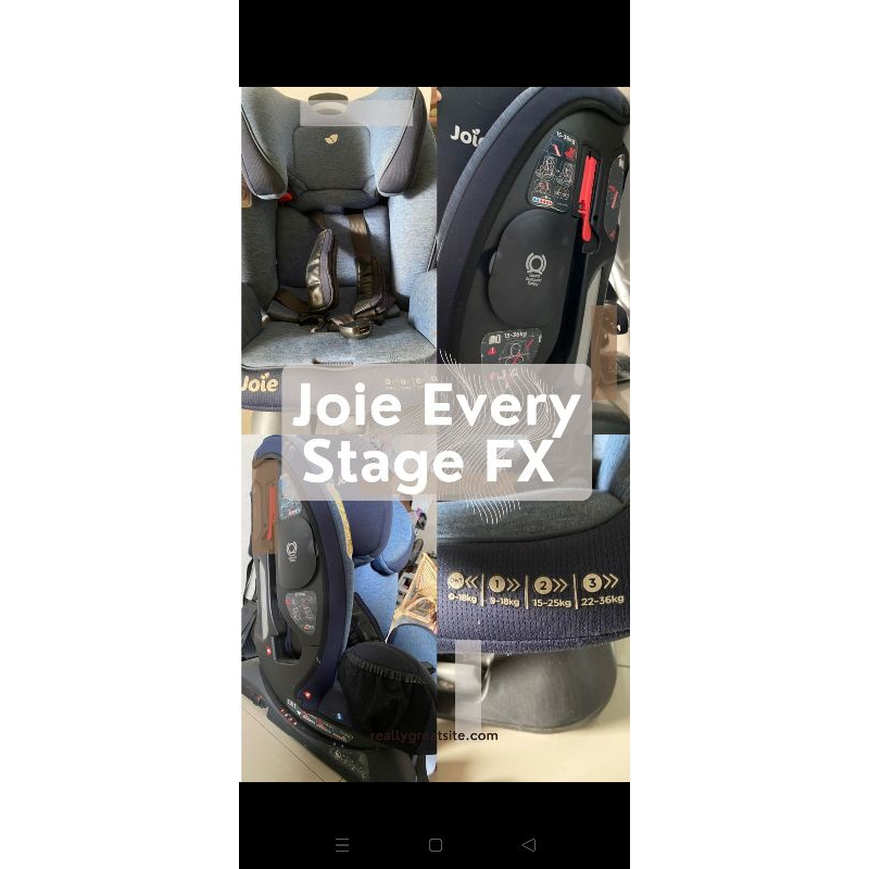 preloved carseat joie every stage