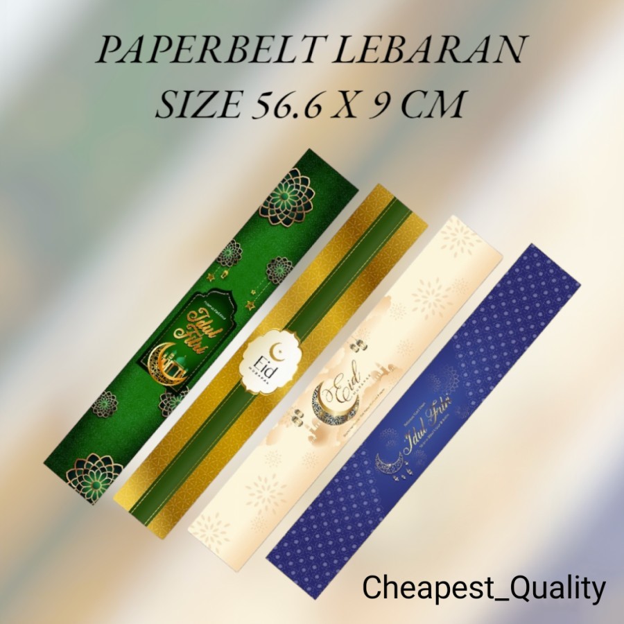 

Paperbelt Idul Fitri / Sleeve / belt Lebaran Hampers - Isi 10 (LARGE)